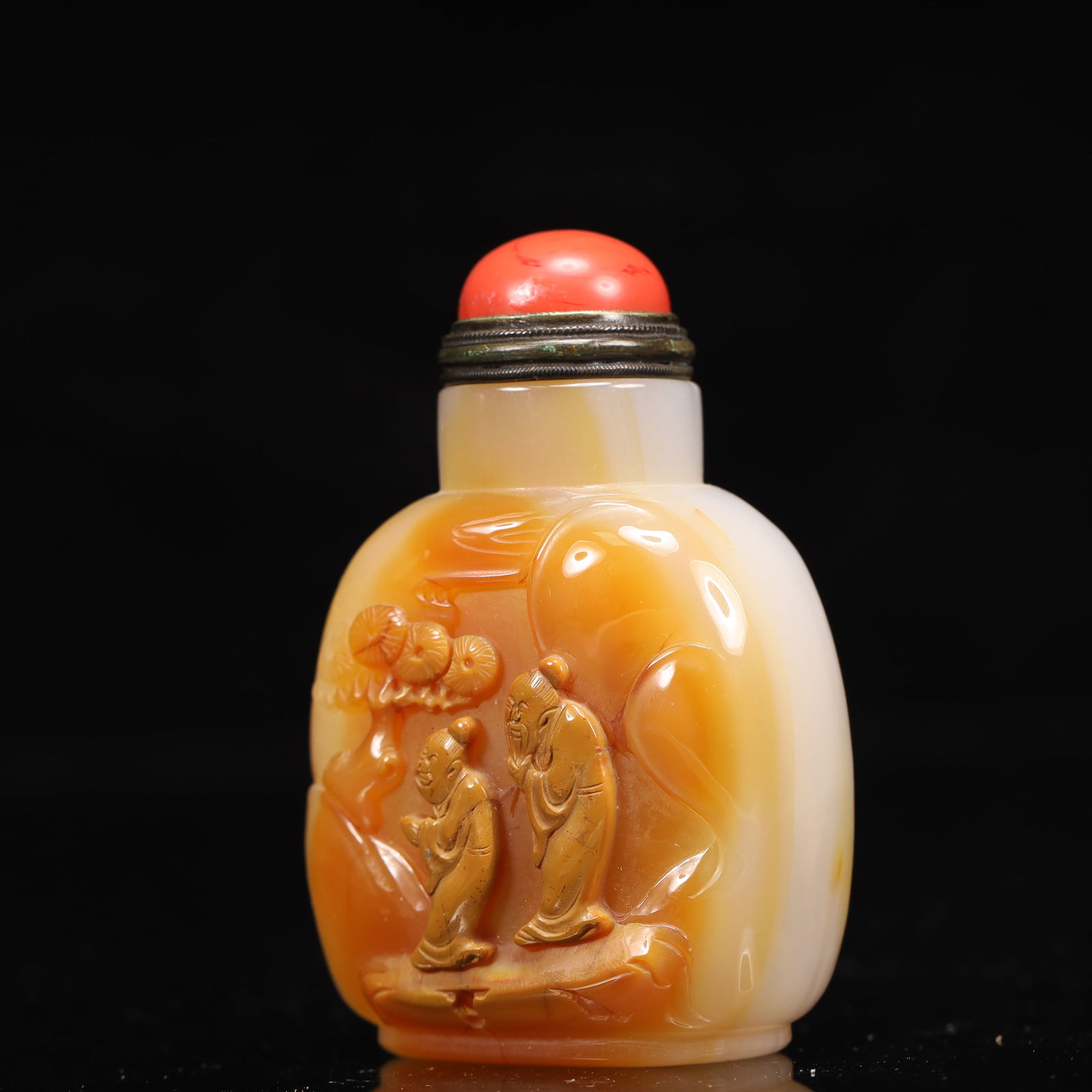 An Exquisite Agate Figure Pattern Snuff Bottle - 2