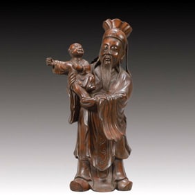 A Rare Eaglewood Figure Ornament