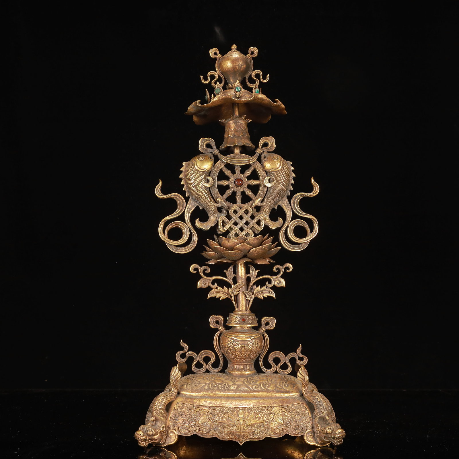 A Huge Gilt Bronze Eight Treasures Ornament (1 of 10)
