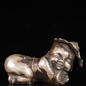 An Exquisite Silver Figure Ornament