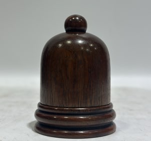 An Exquisite Huanghuali wood Fingerstall,With Box