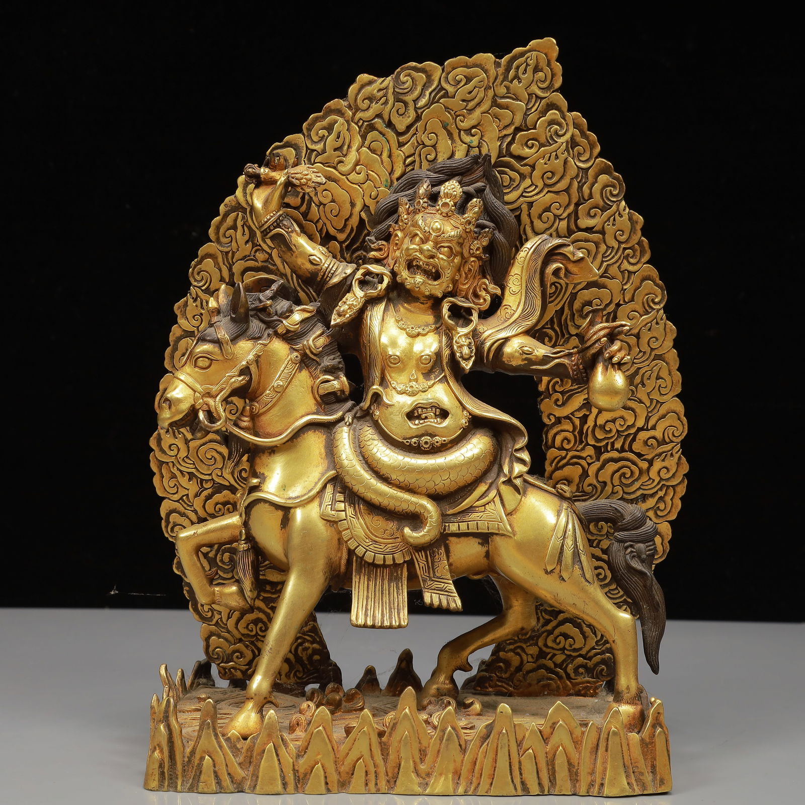 A Solemn Gilt Bronze Statue of Vajra (1 of 12)