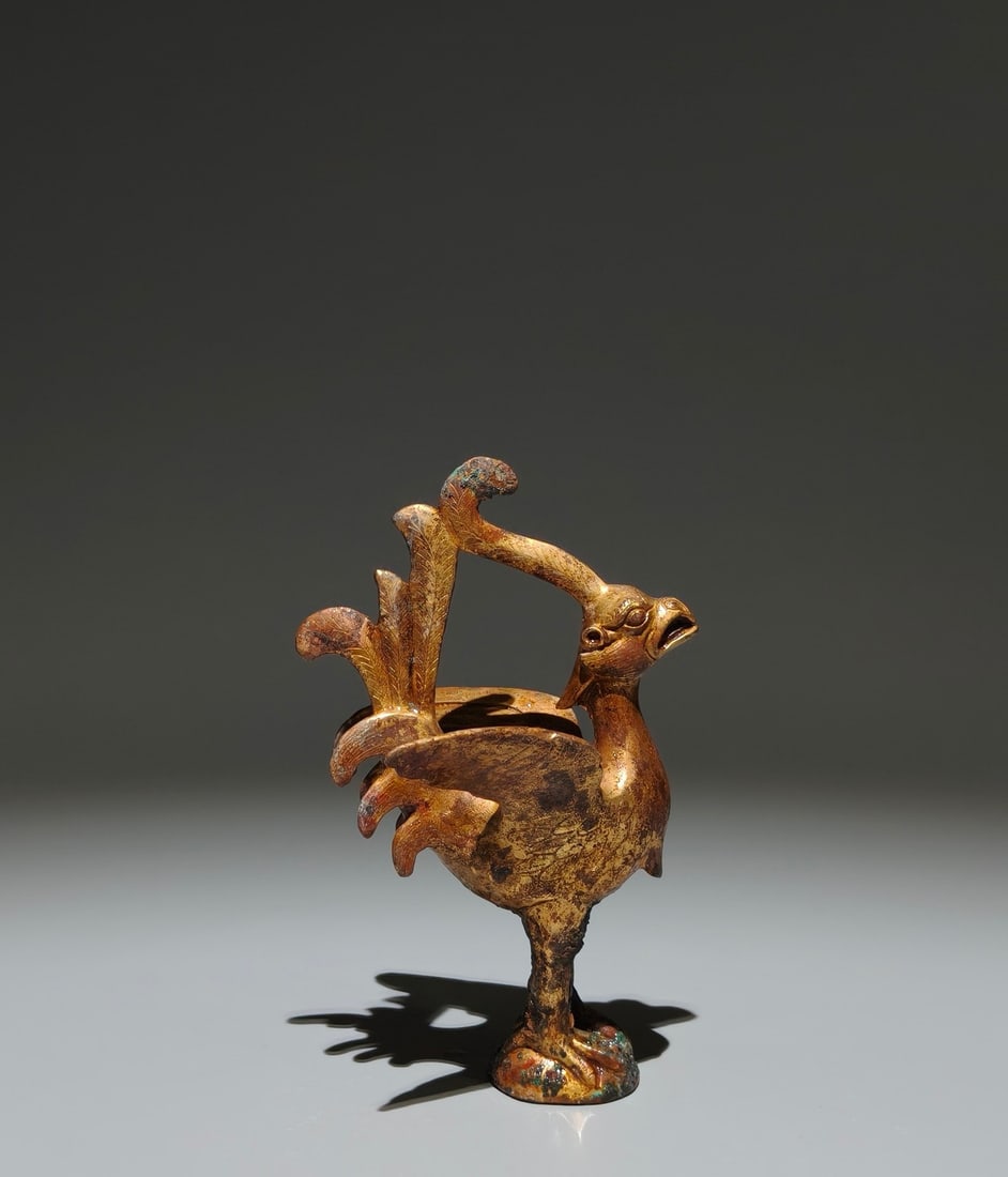 An Exquisite Gilt Bronze Phoenix Ornament (1 of 9)