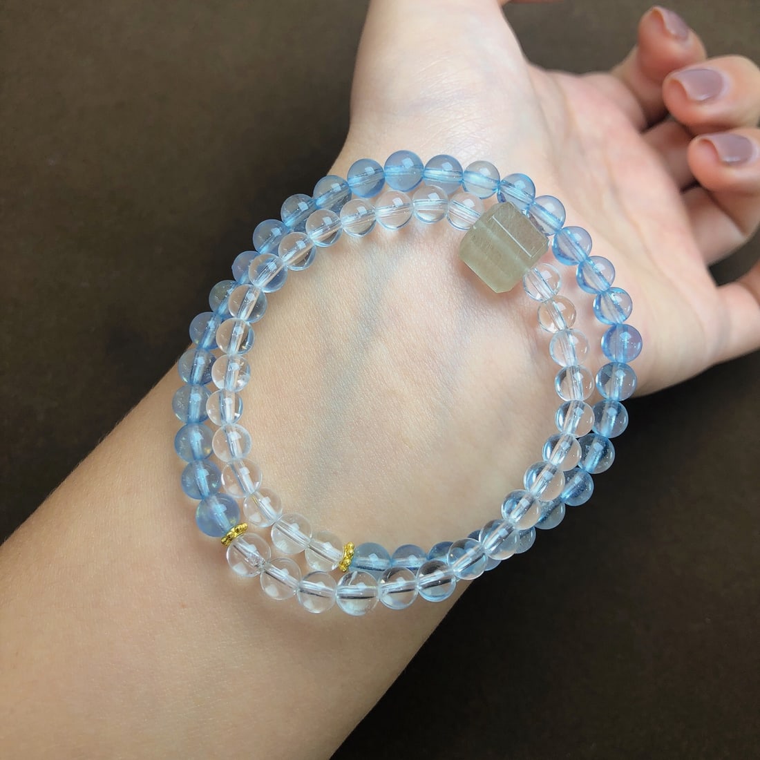 An Exquisite Aquamarine Crystal Bracelets - 3