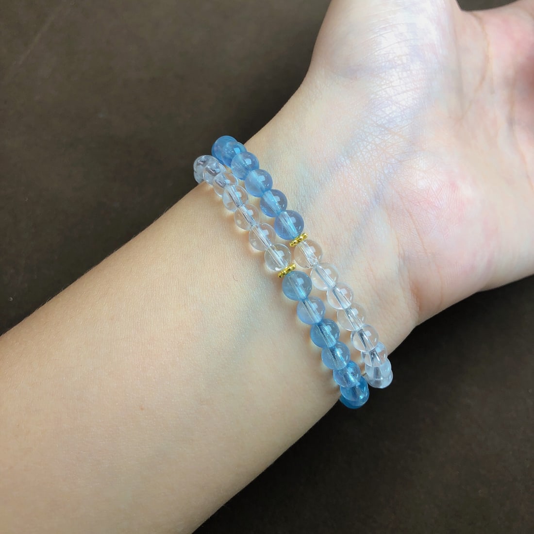 An Exquisite Aquamarine Crystal Bracelets - 6
