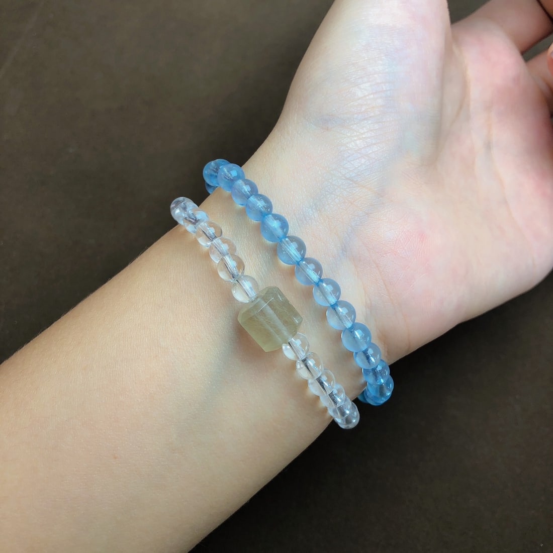 An Exquisite Aquamarine Crystal Bracelets - 7