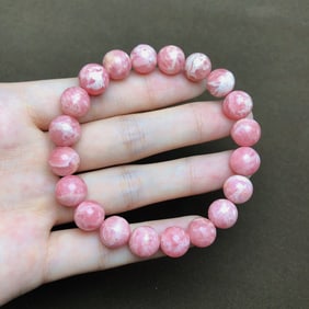 An Exquisite Rhodochrosite Bracelets