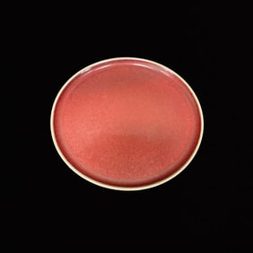 An Exquisite Ruby Red Glazed Plate