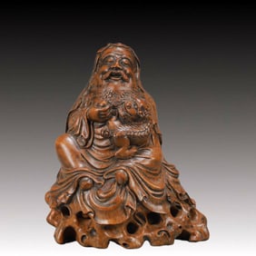 A Rare Bamboo Figure Ornament