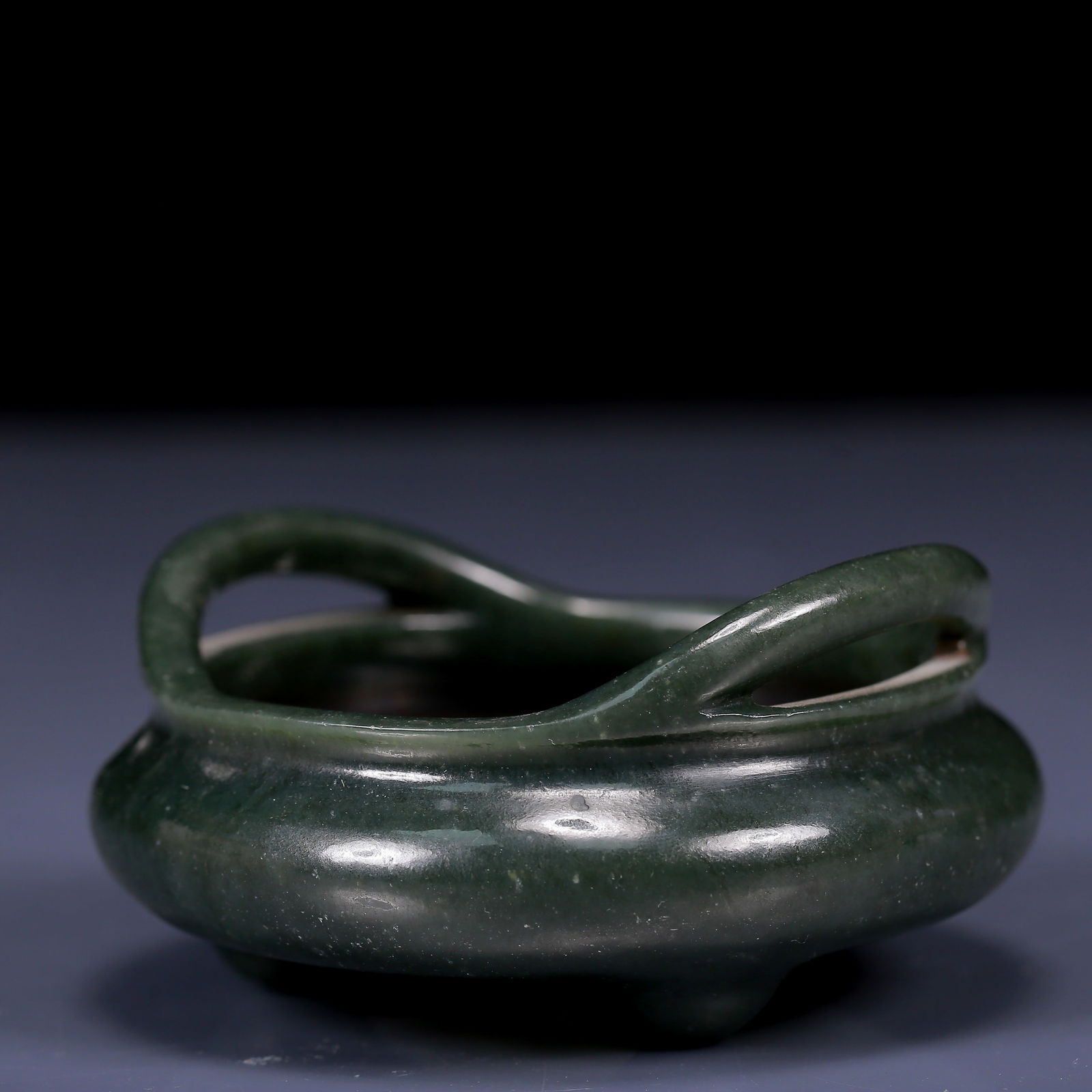 An Exquisite Jasper Double-Ears Censer - 2