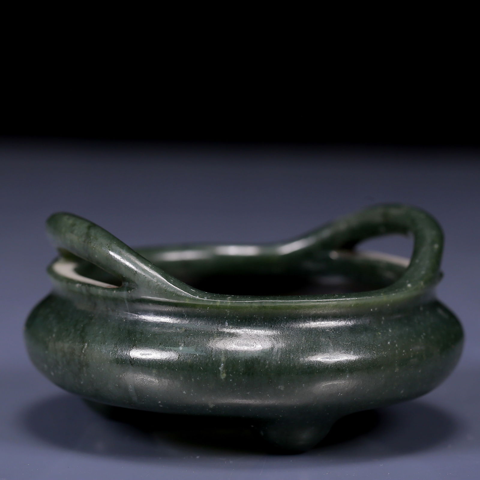 An Exquisite Jasper Double-Ears Censer - 4