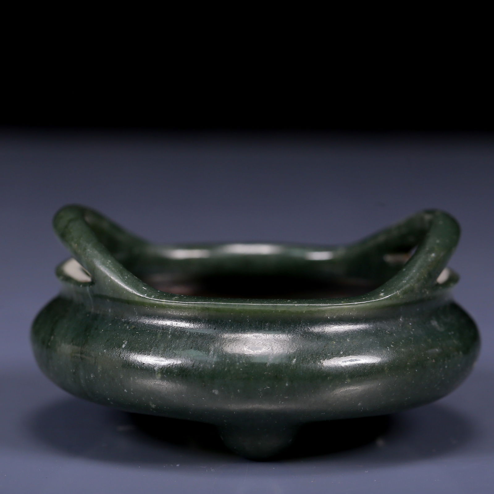An Exquisite Jasper Double-Ears Censer - 5