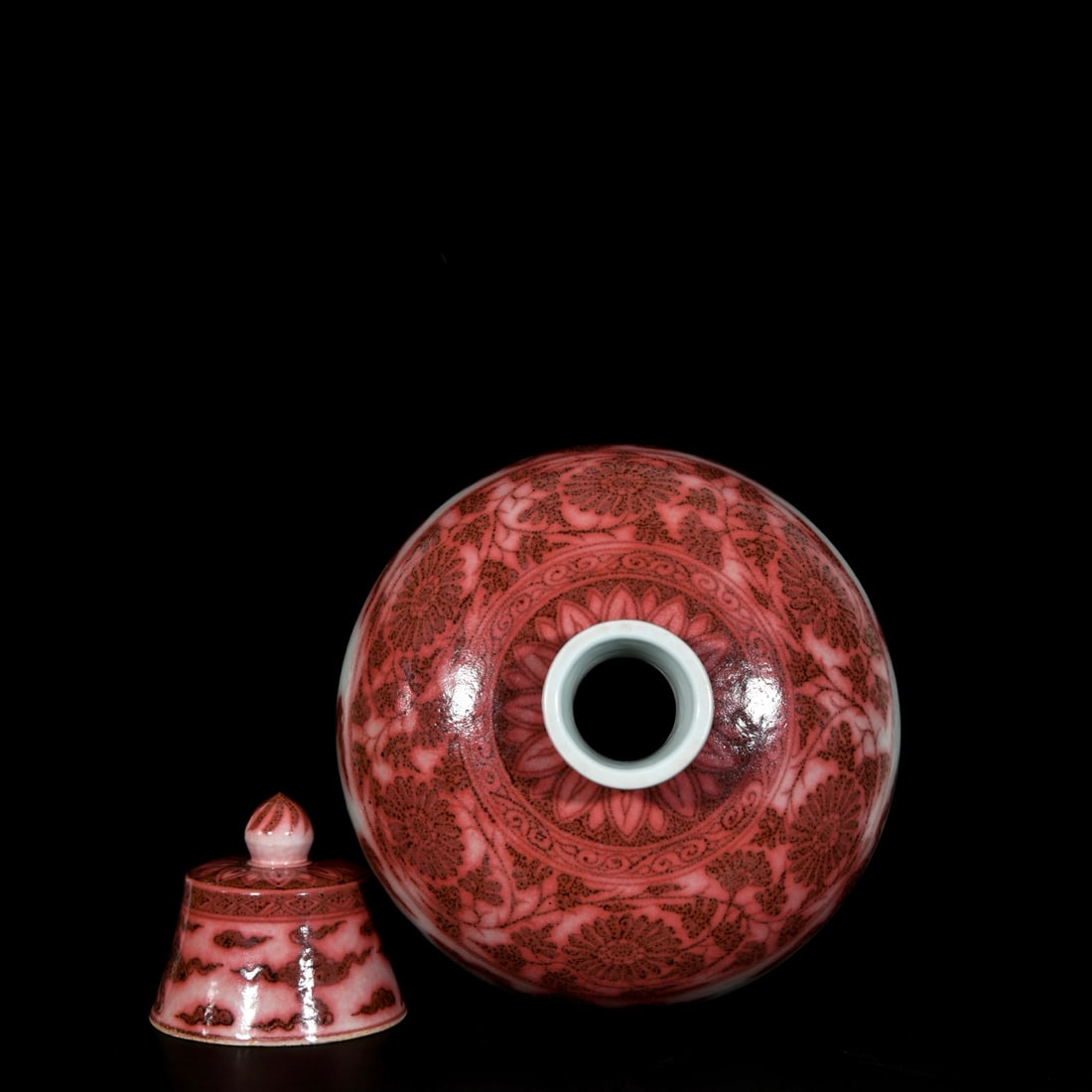 A Huge Underglaze-Red Dragon Pattern Bottle - 7