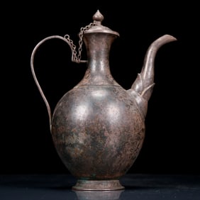 An Exquisite Silver Ewer