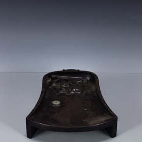 A Rare Auspicious Beast Pattern Inkstone