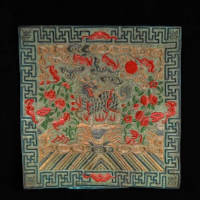 An Exquisite Embroidery Kylin Pattern Civil Official Rank Badges