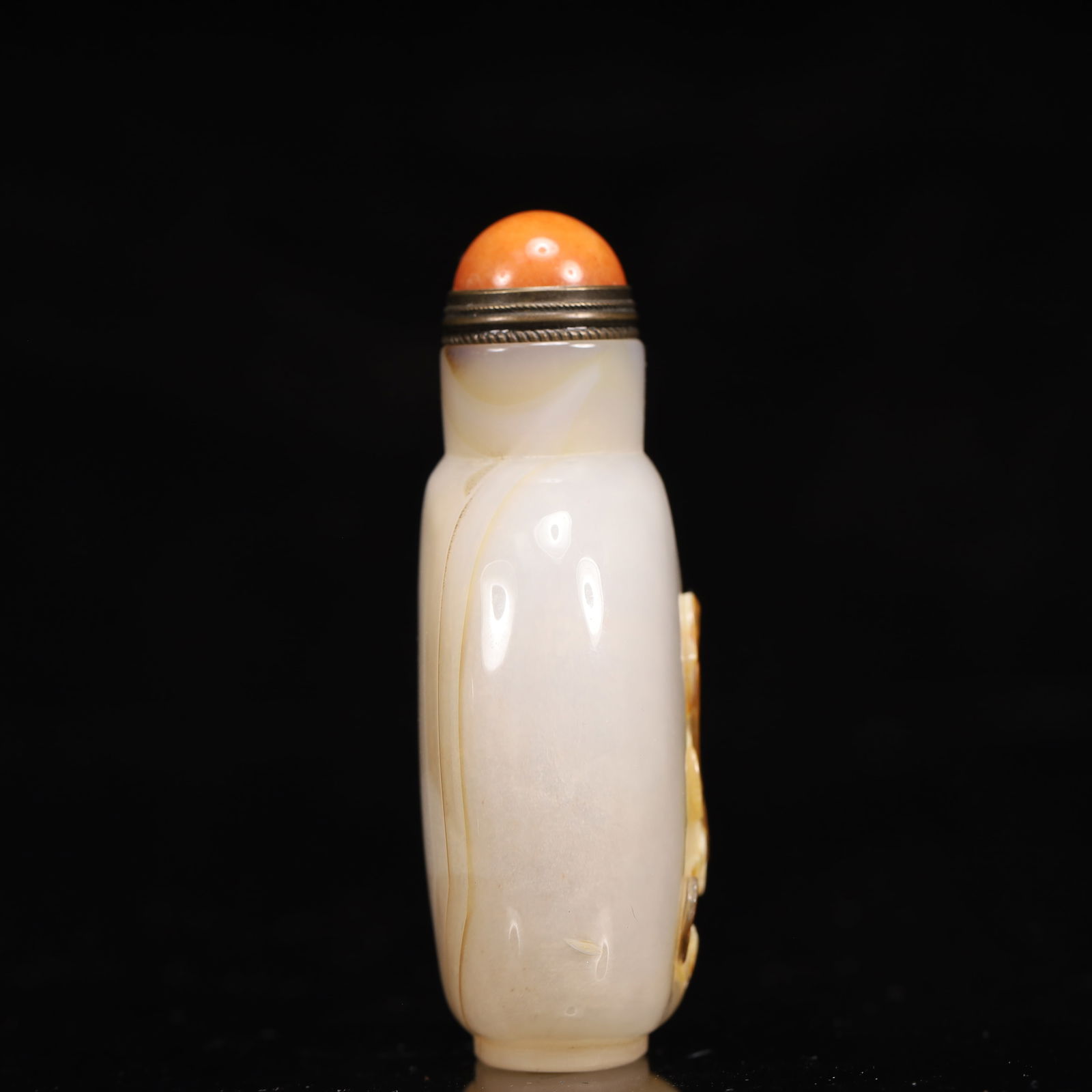 An Exquisite Agate Bird Pattern Snuff Bottle - 4