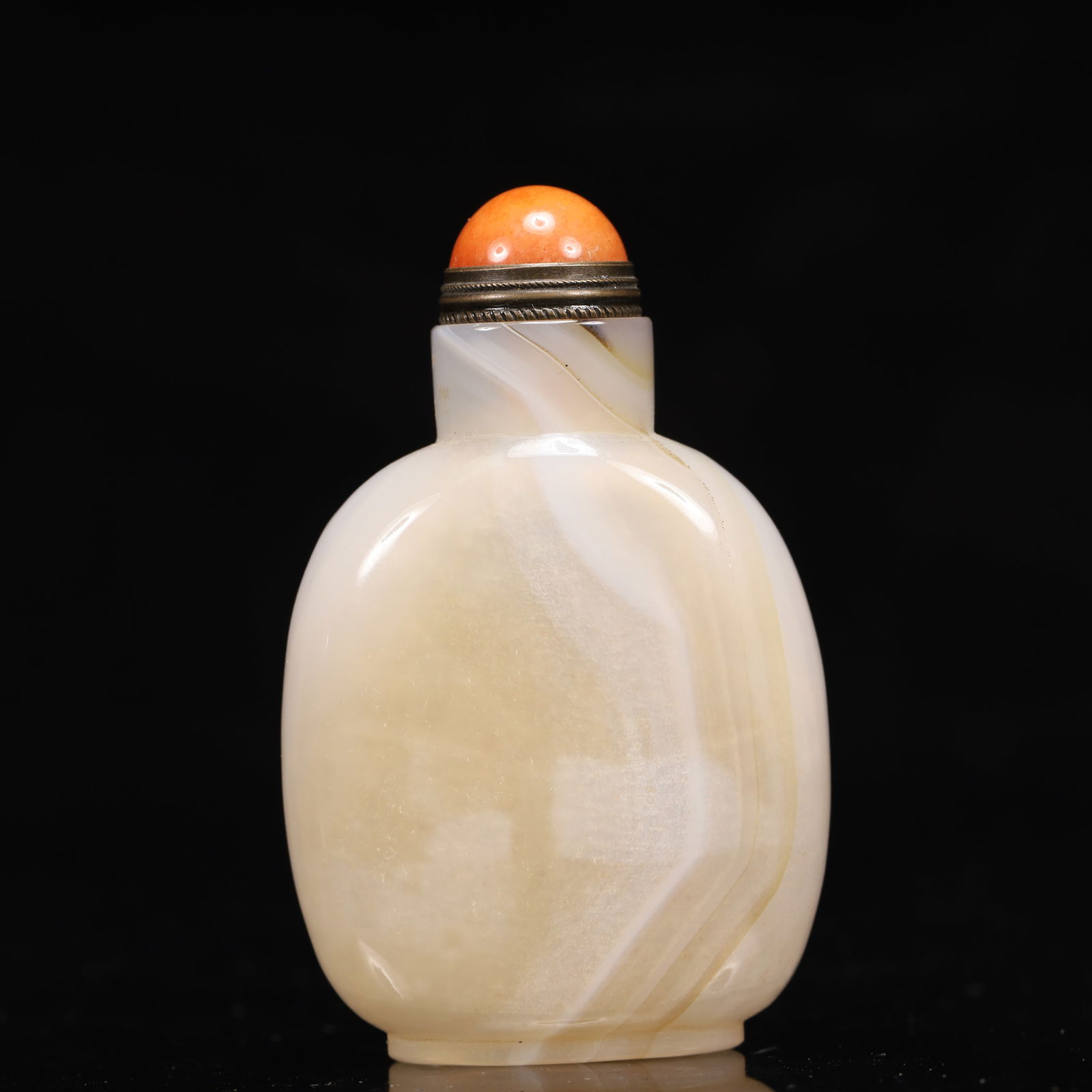 An Exquisite Agate Bird Pattern Snuff Bottle - 5