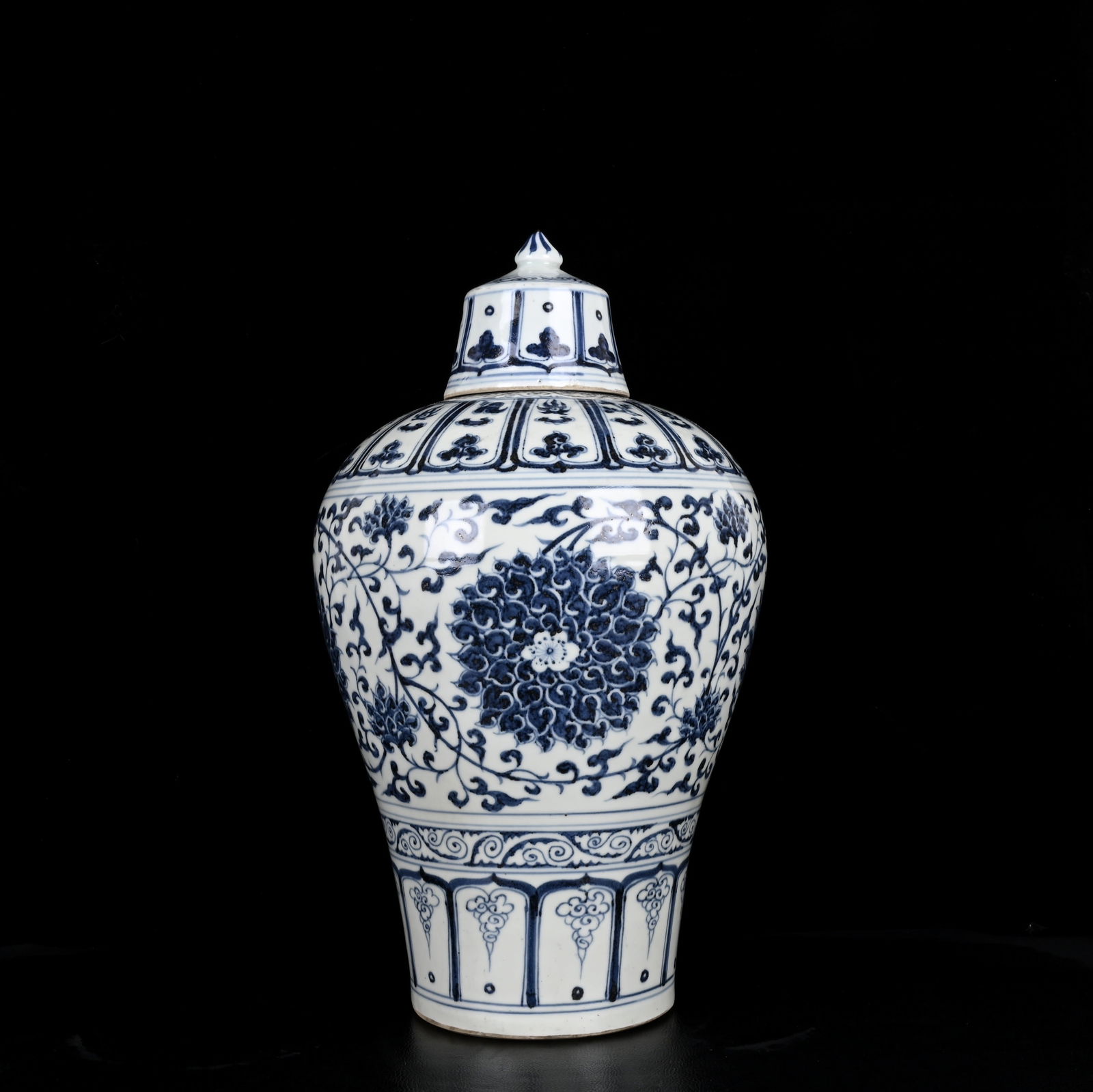 A Huge Blue and White Flower Pattern Bottle (1 of 8)