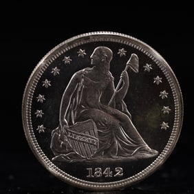 USA One Dollar 1842 Coin