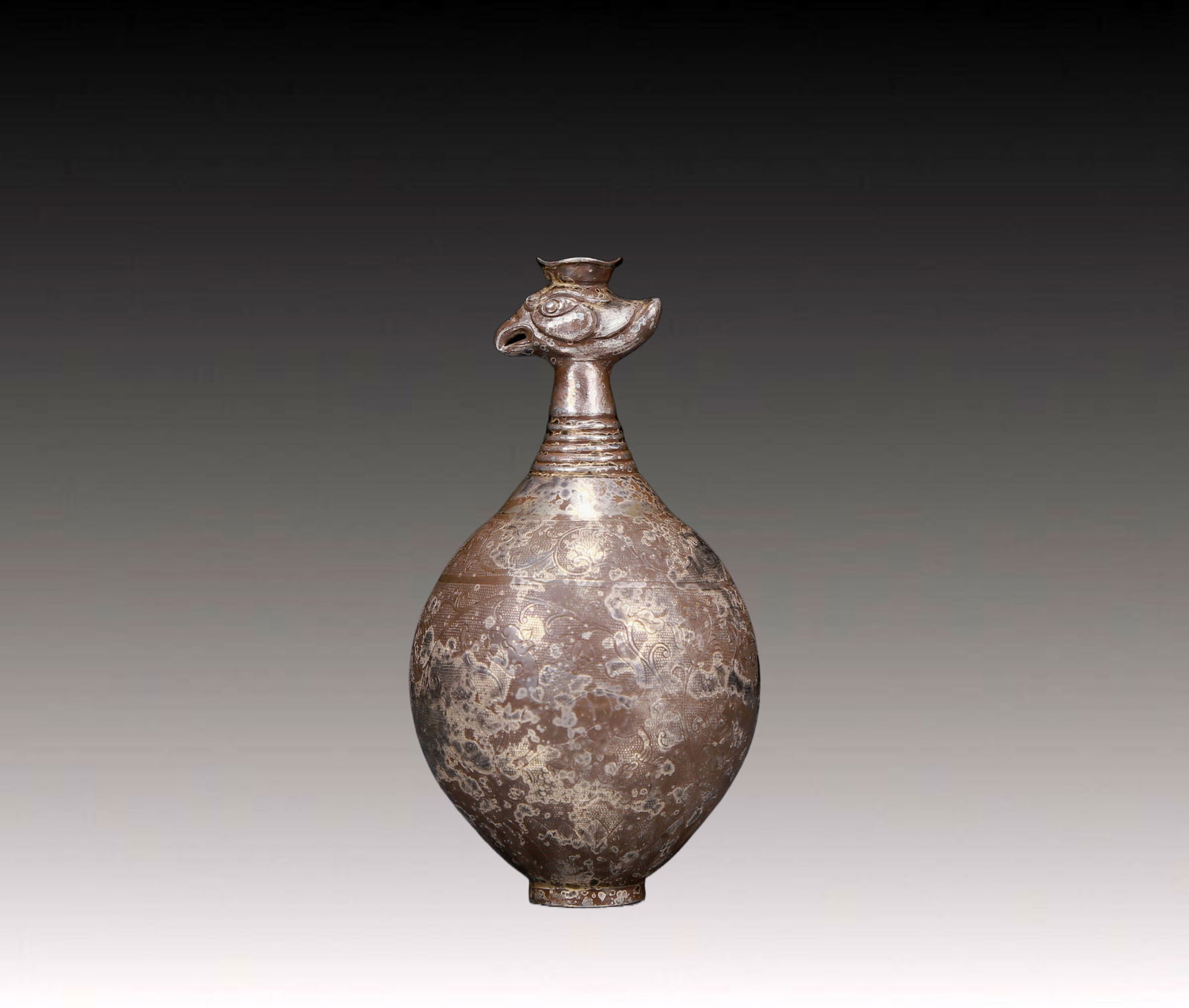 An Exquisite Silver Flower Pattern Vase (1 of 6)