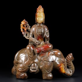 An Archaic Gaogu yu Statue of Samantabhadra