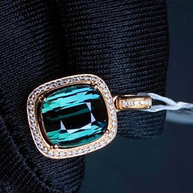 3.83Ctw Natural Tourmaline Necklace