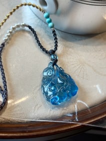 An Exquisite Aquamarine Ruyi Pendant