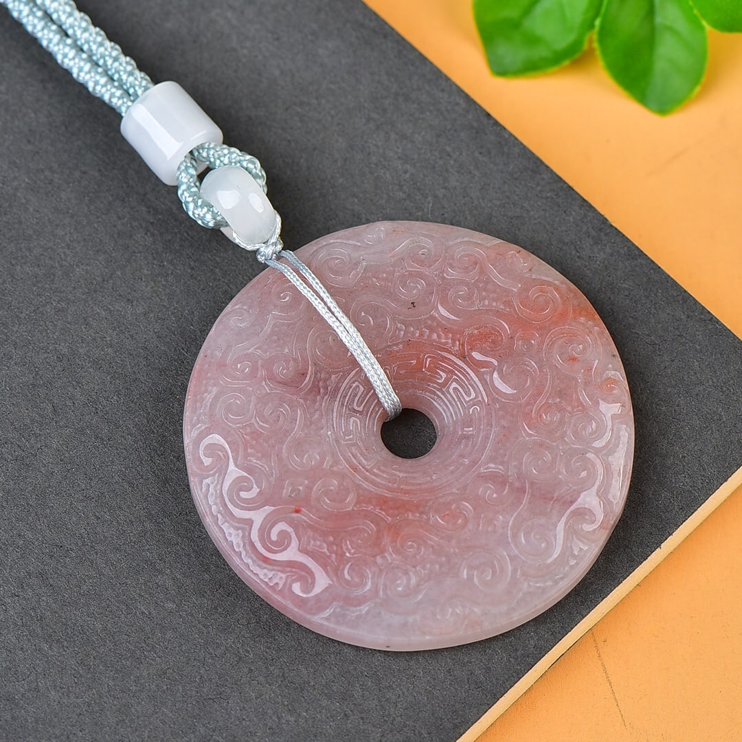 An Exquisite Red Jade Pendant: An Exquisite Red Jade Pendant,Size:1.9inx1.9in 红玉挂件