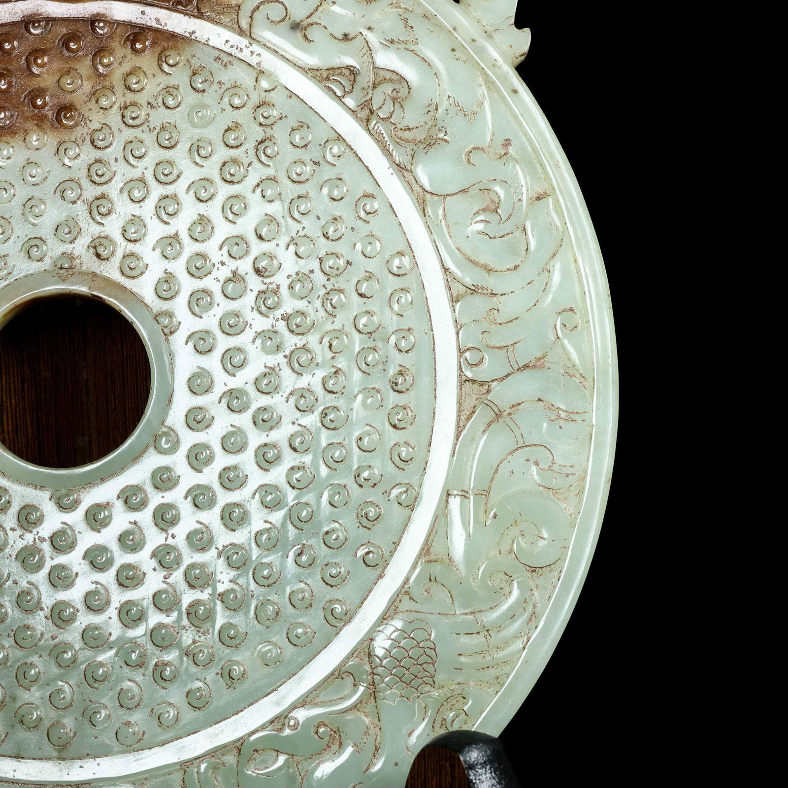 An Exquisite White Jade Dragon Pattern Ornament - 7