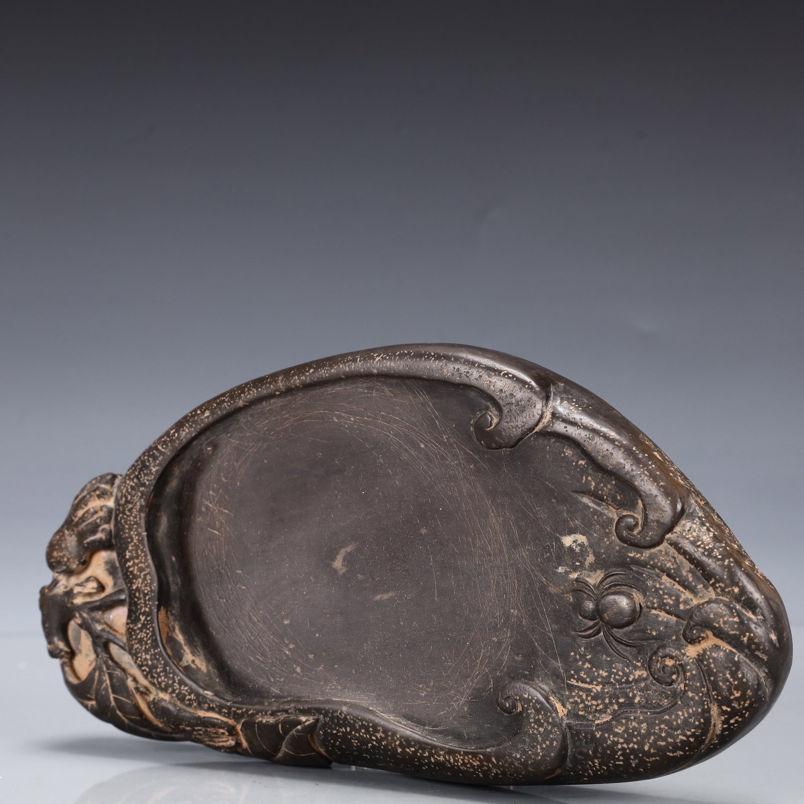 A Rare Spider Pattern Inkstone - 5