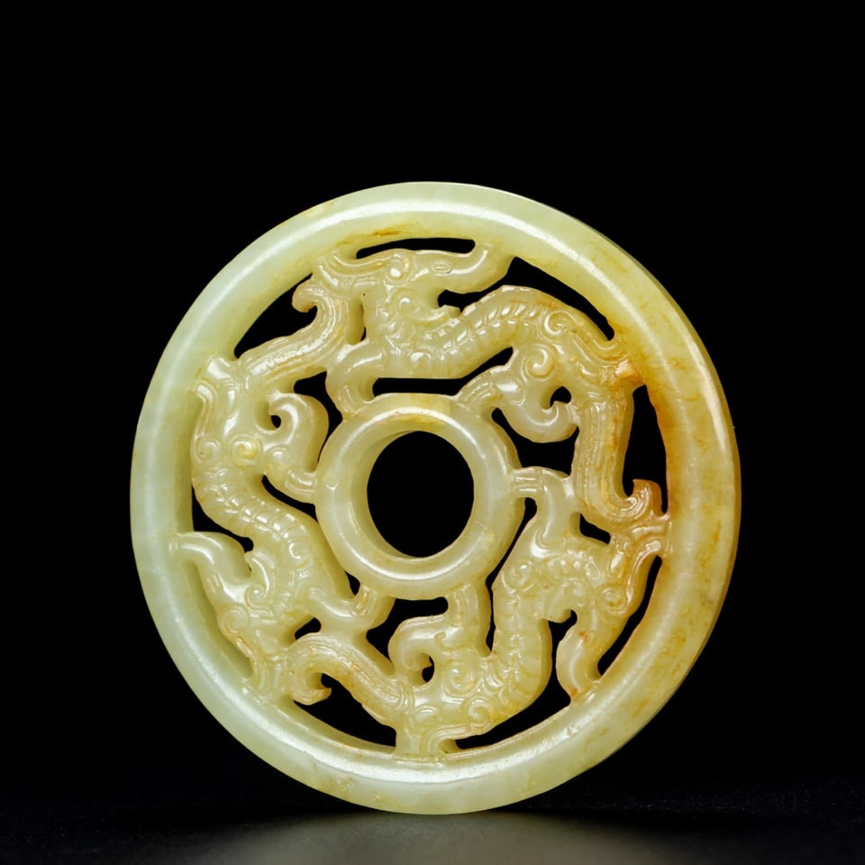 An Exquisite White Jade Dragon Pattern Pendant - 5