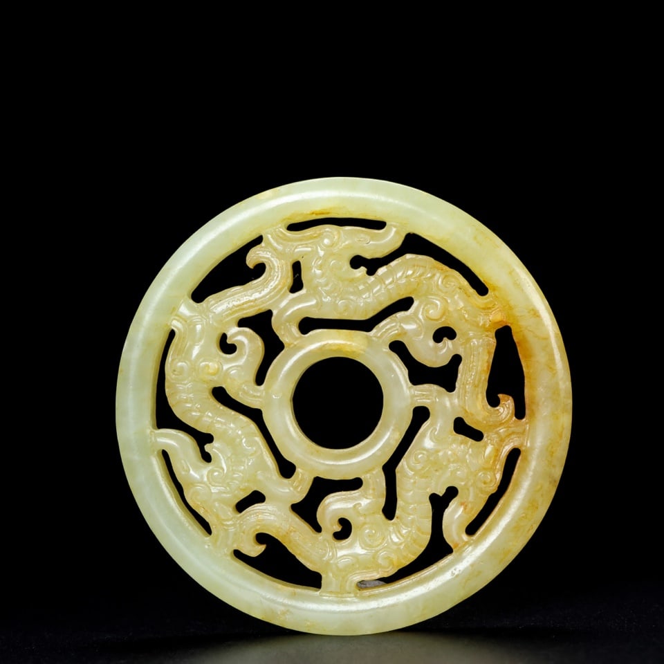 An Exquisite White Jade Dragon Pattern Pendant - 7