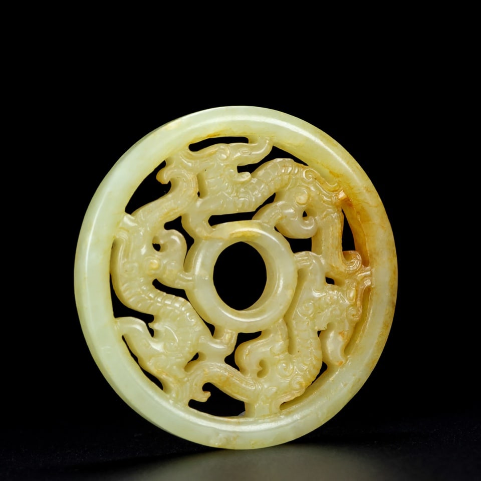 An Exquisite White Jade Dragon Pattern Pendant - 8