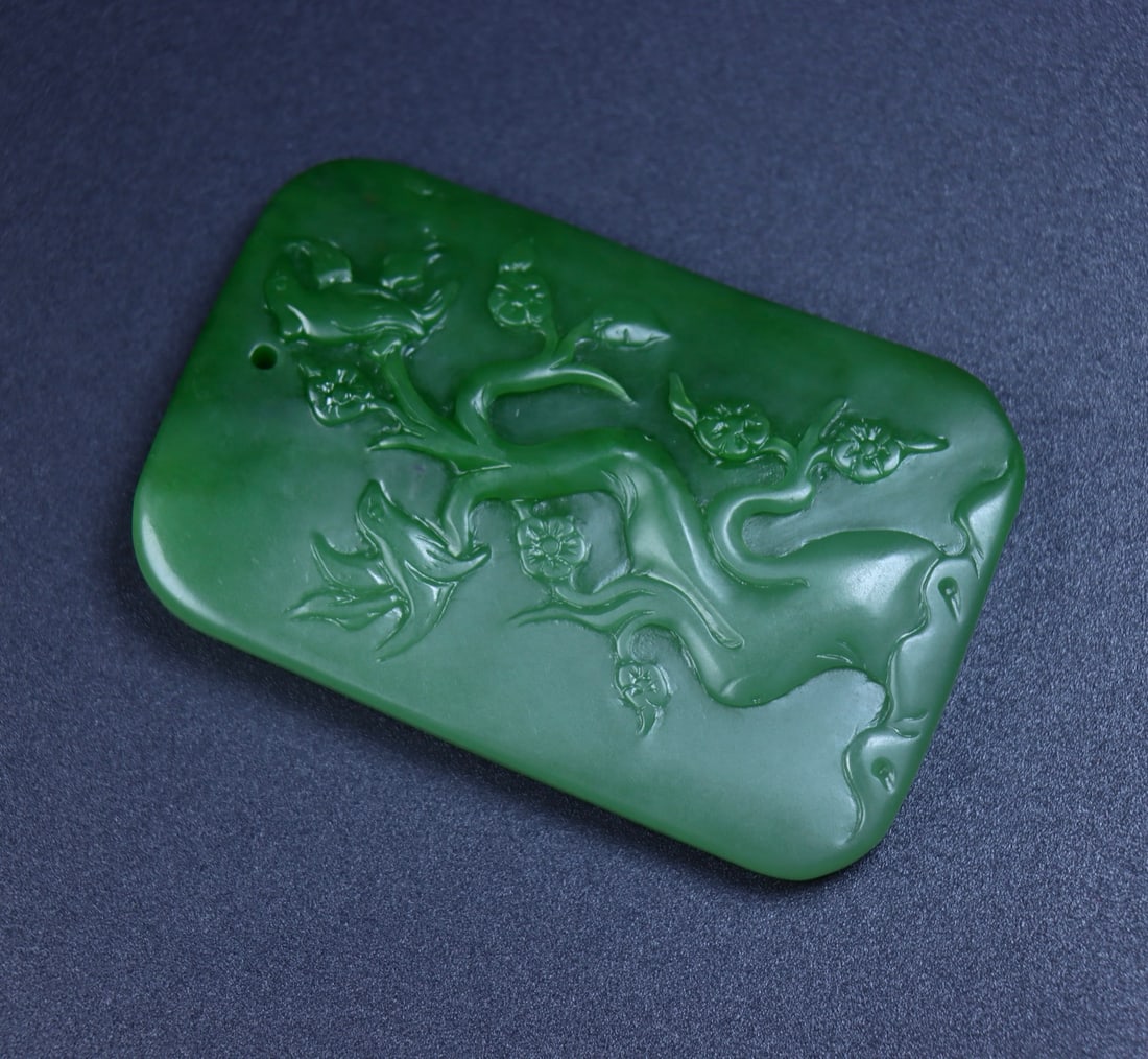 An Exquisite Jasper Flower Pattern Pendant - 5