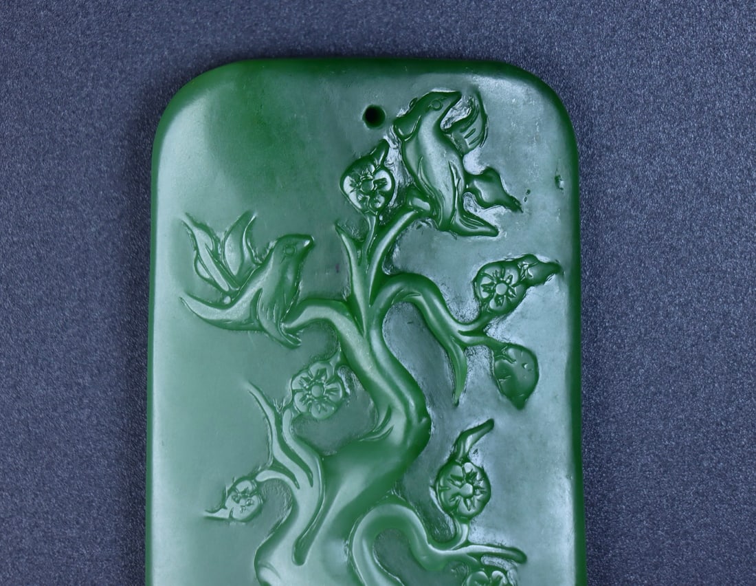 An Exquisite Jasper Flower Pattern Pendant - 7