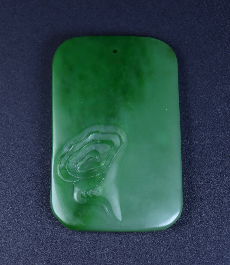 An Exquisite Jasper Flower Pattern Pendant - 9