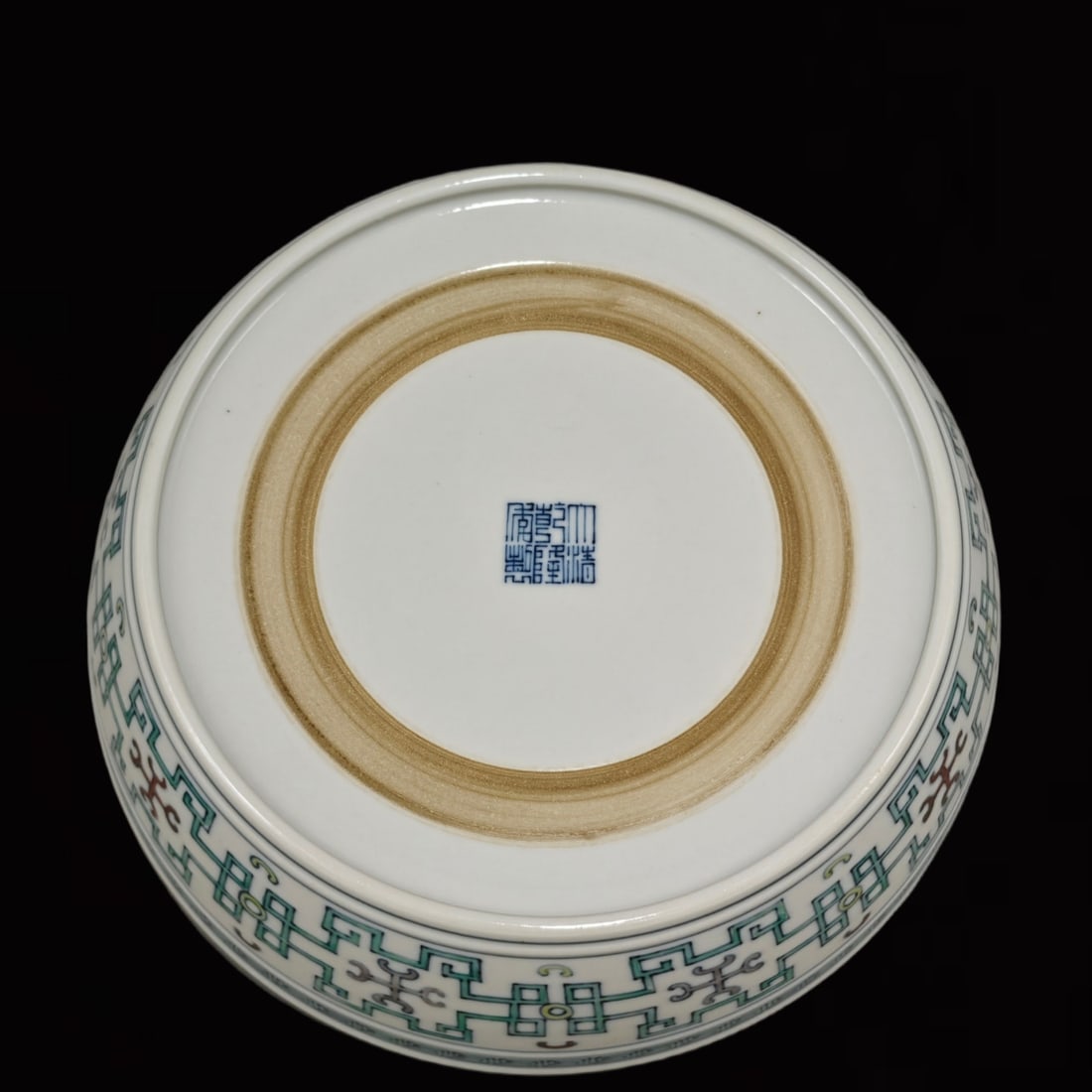 An Exquisite Doucai Flower Pattern Brush Washer - 8