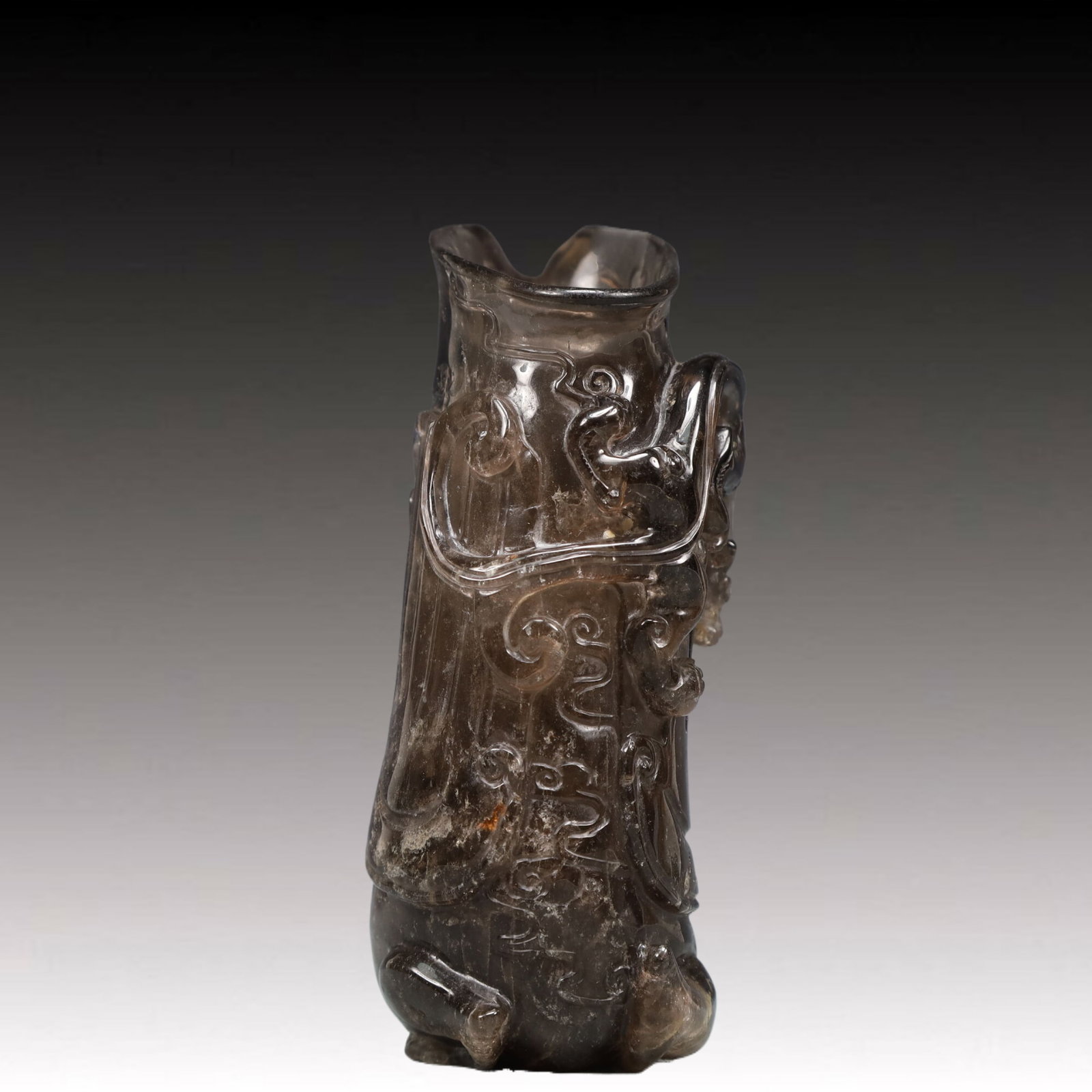 An Exquisite Crystal Auspicious Beast Pattern Goblet - 6