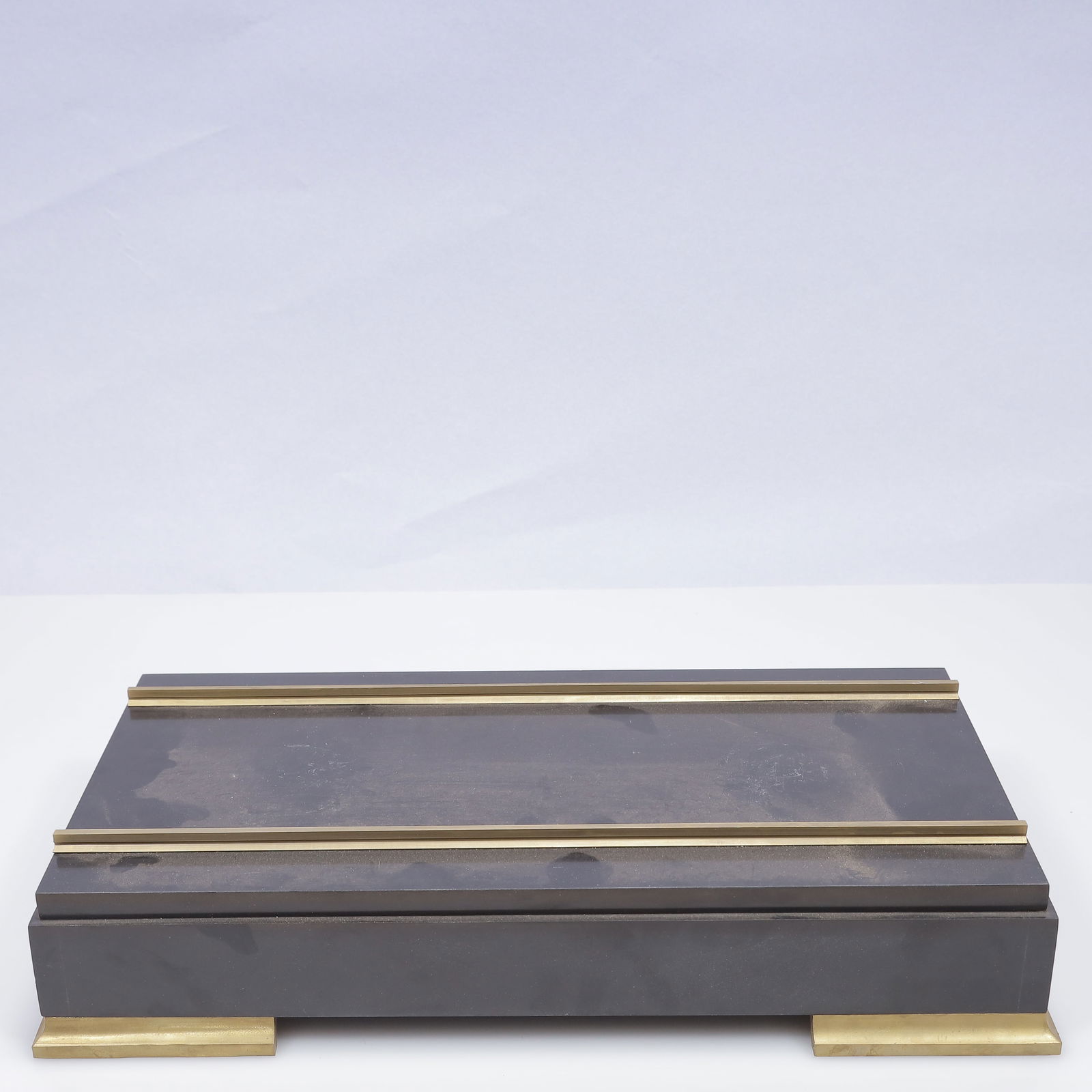 An Exquisite Copper Train Table Clock Ornament - 17