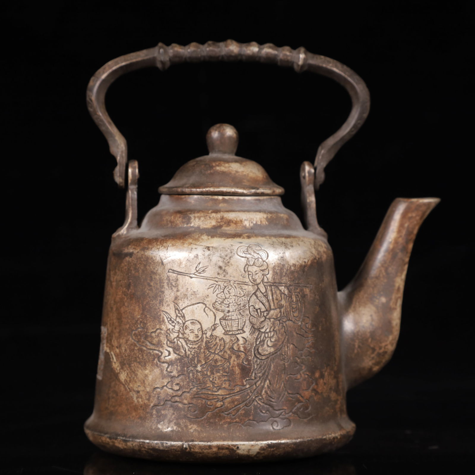An Exquisite Silver Figure Pattern Ewer - 7