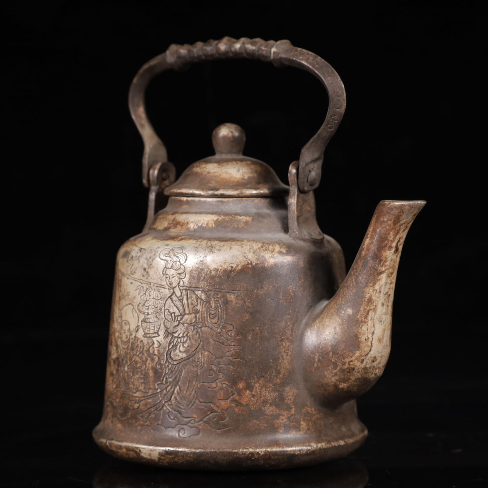 An Exquisite Silver Figure Pattern Ewer - 8