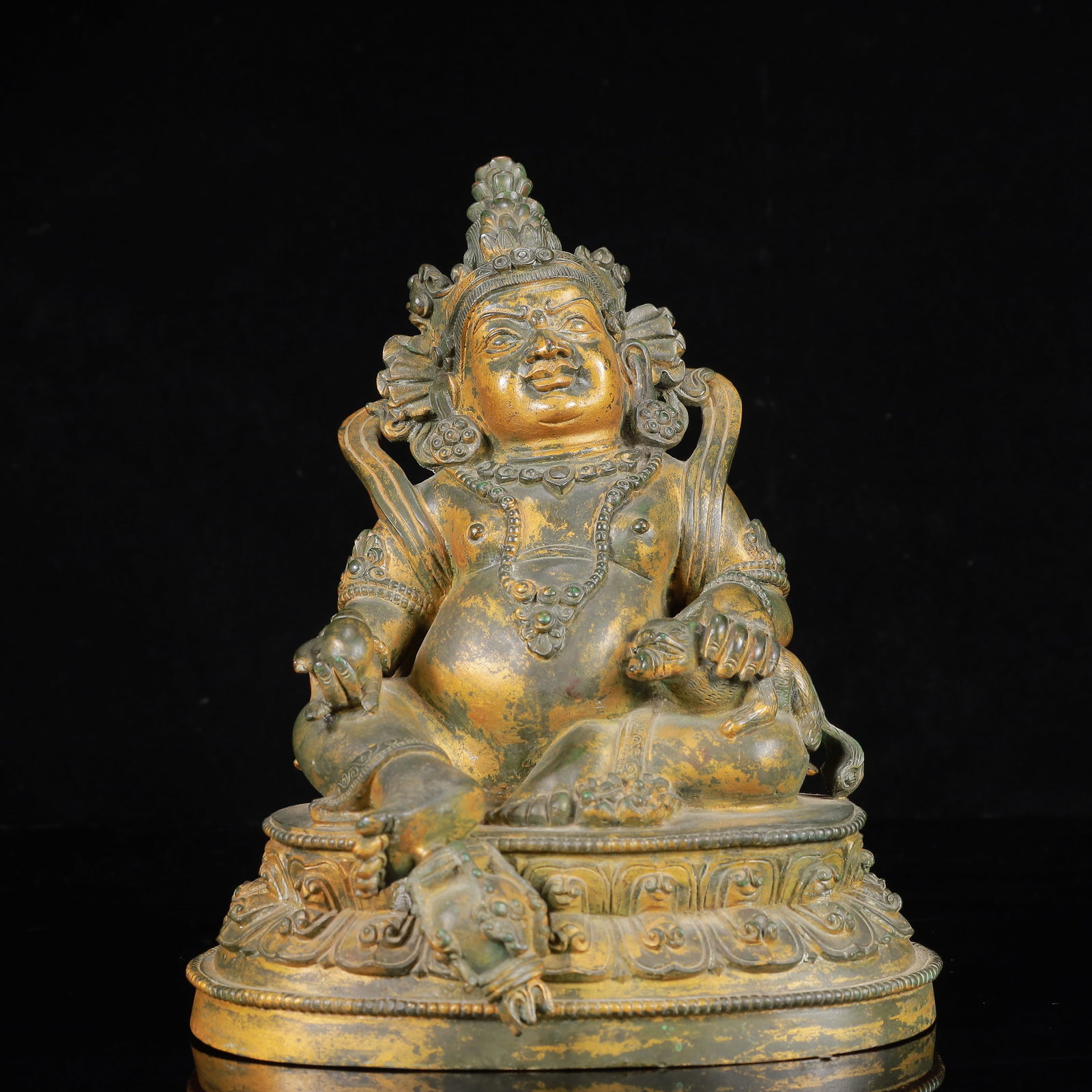 A Solemn Gilt Bronze Statue of Mammon (1 of 11)