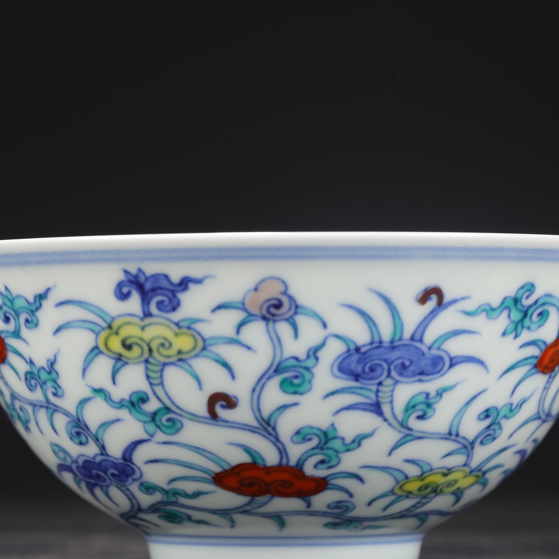 An Exquisite Doucai Ganoderma Lucidum Pattern Bowl - 3