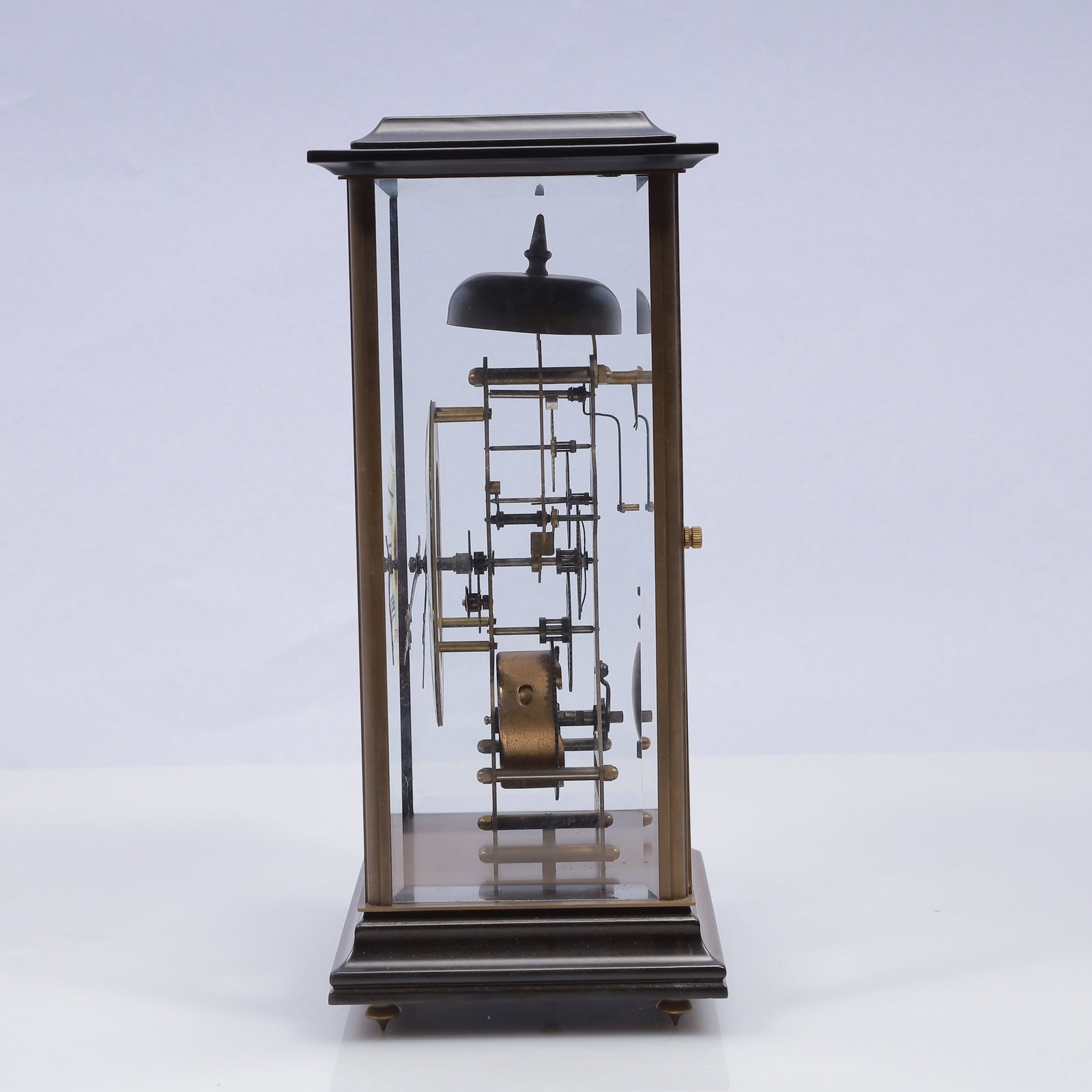 An Exquisite Copper Table Clock Ornament - 5