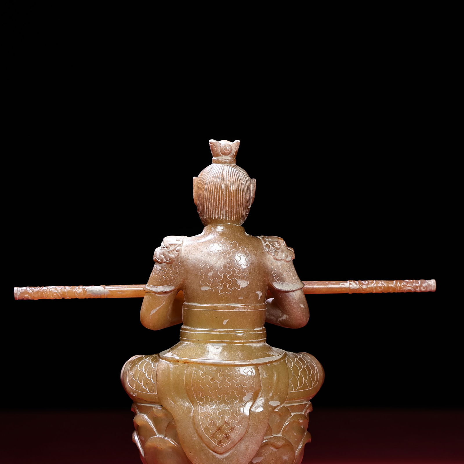 An Exquisite White Jade Monkey Ornament - 7