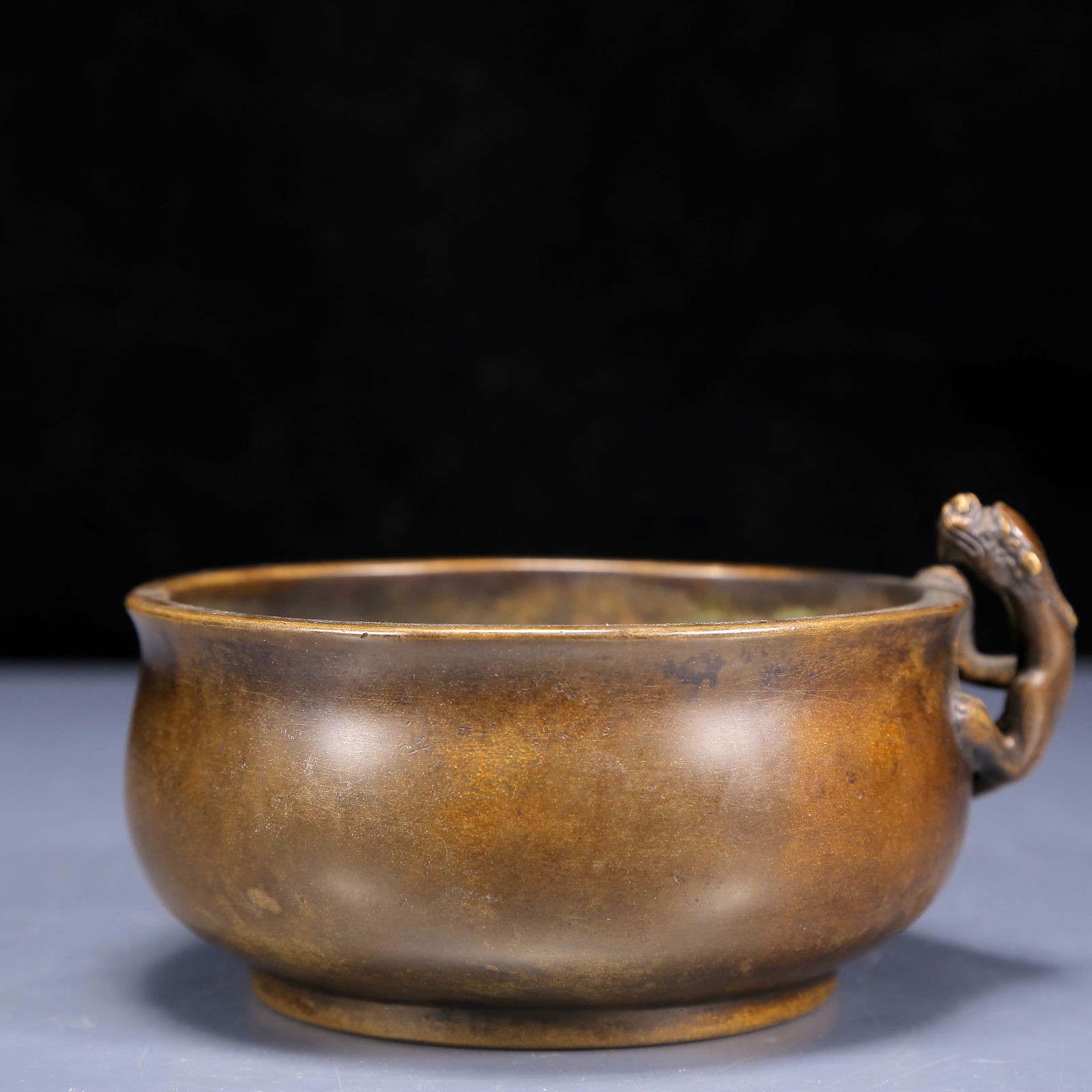An Exquisite Bronze Chi-Dragon Pattern Censer - 4