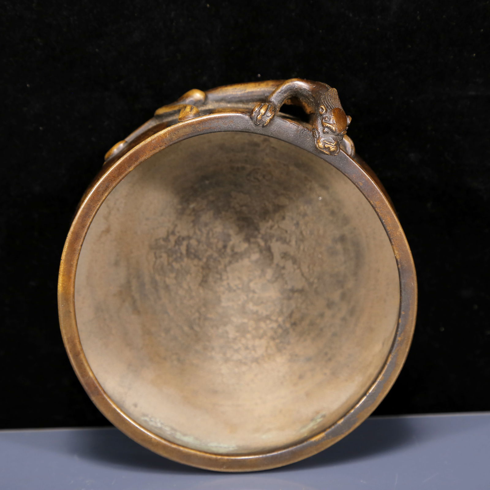 An Exquisite Bronze Chi-Dragon Pattern Censer - 6