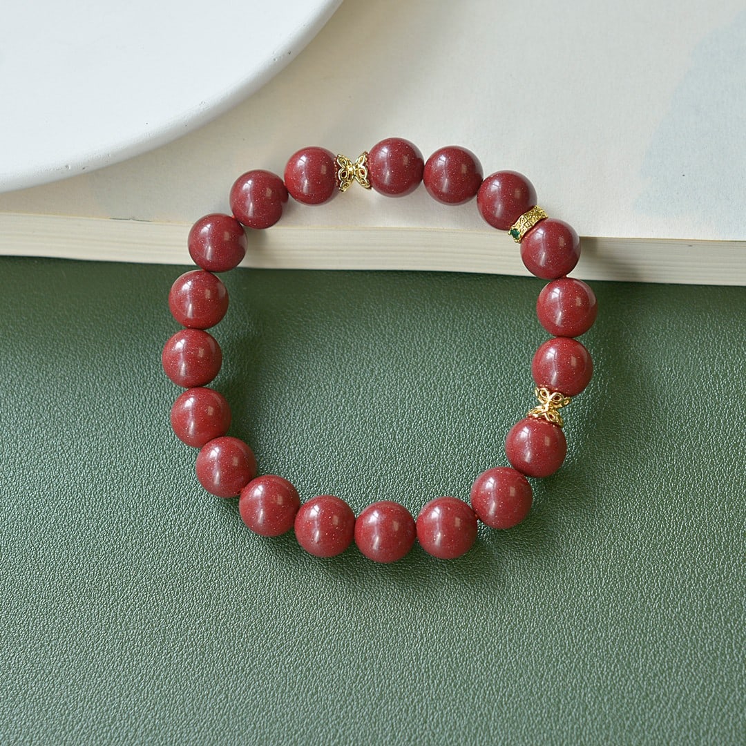 An Exquisite Cinnabar Bracelets - 3