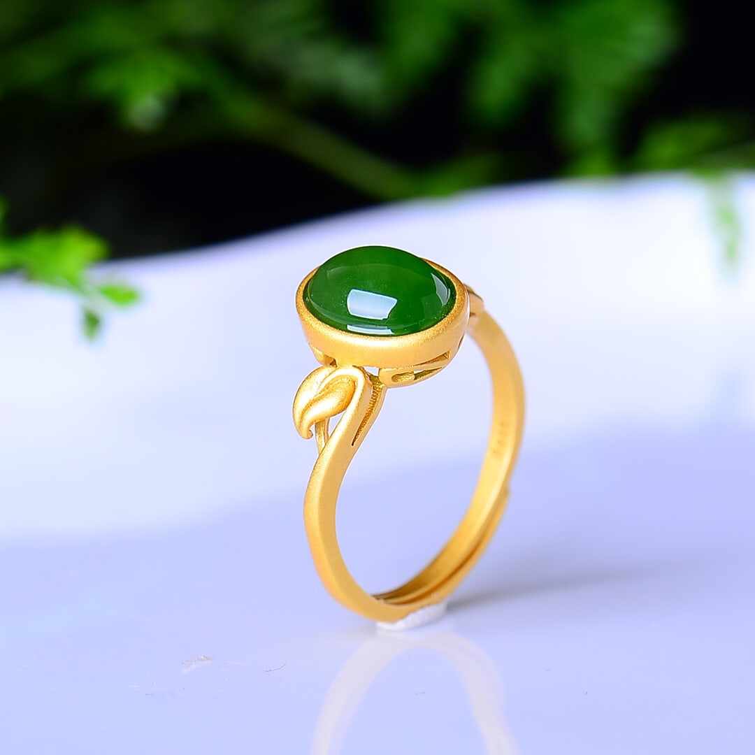 An Exquisite Sterling Silver-Gold Plated Inlaid Jasper Earrings: An Exquisite Sterling Silver-Gold Plated Inlaid Jasper Earrings,Size:0.3inx0.4in 纯银镀金镶碧玉耳环